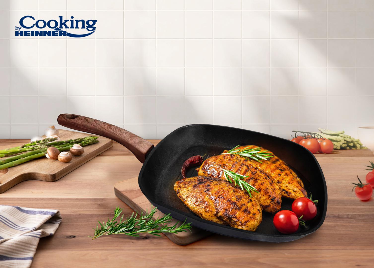 Set vase de gatit 5 piese aluminiu forjat, Malta, Cooking By Heinner - EpicHome