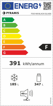 Side by Side Pyramis FSO189 Black Glass, total NO FROST, display Touch Control, clasa F, capacitate totala 532 lt - EpicHome.ro