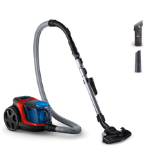 Aspirator fără sac Philips PowerPro Compact FC9330/09, 900W, PowerCyclone 5, Perii TriActive, Roșu #1