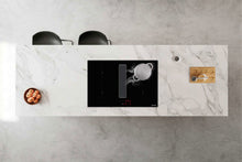 Ansamblu down air Pyramis ABYSSO, 580m³/h, Clasa A, plita inductie, 78cm, 4 zone de gatit, Power Management, Black Glass - EpicHome.ro