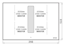 Ansamblu down air Pyramis ABYSSO, 580m³/h, Clasa A, plita inductie, 78cm, 4 zone de gatit, Power Management, Black Glass - EpicHome.ro