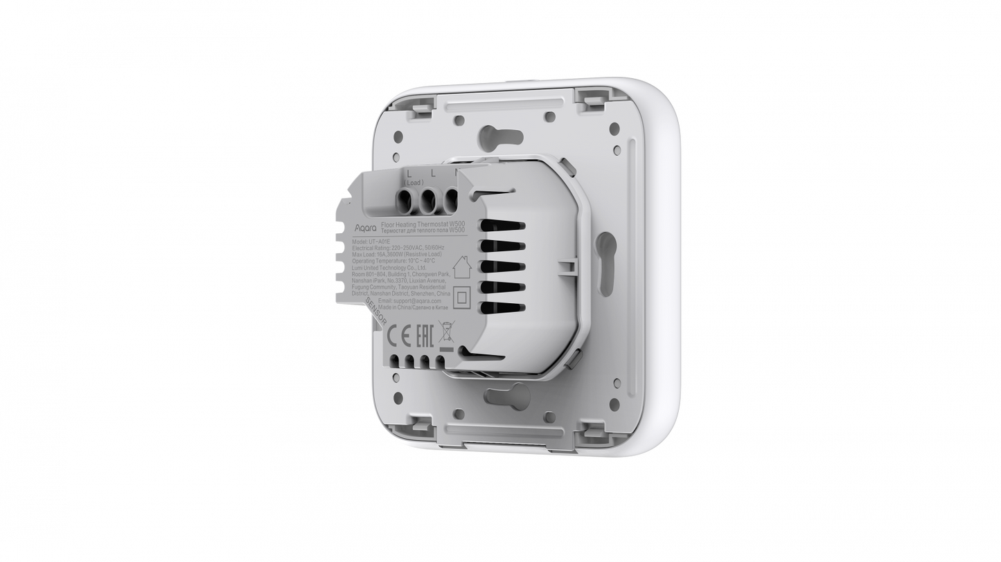 Termostat incalzire in pardoseala AQARA W500 (UT-A01D) – compatibil Zigbee și Thread