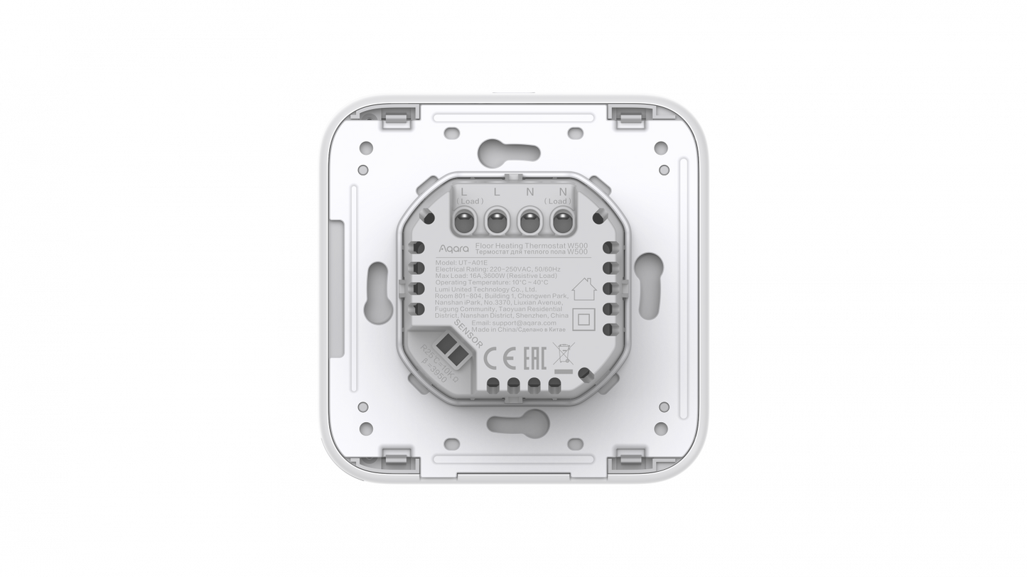 Termostat incalzire in pardoseala AQARA W500 (UT-A01D) – compatibil Zigbee și Thread