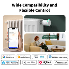 Termostat inteligent pentru calorifer Aqara W600, Thread/Zigbee, Spatial Intelligence